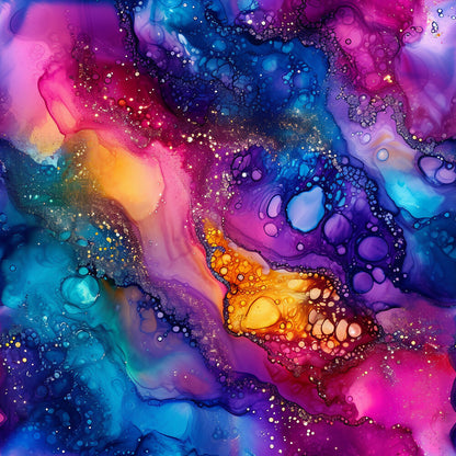 Alcohol Ink Paisley Fat Quarter Bundle