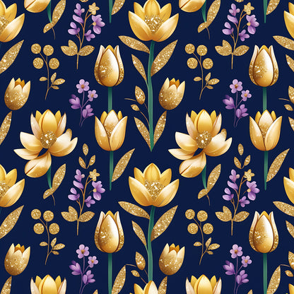 Golden Glitter Spring Fat Quarter Bundle