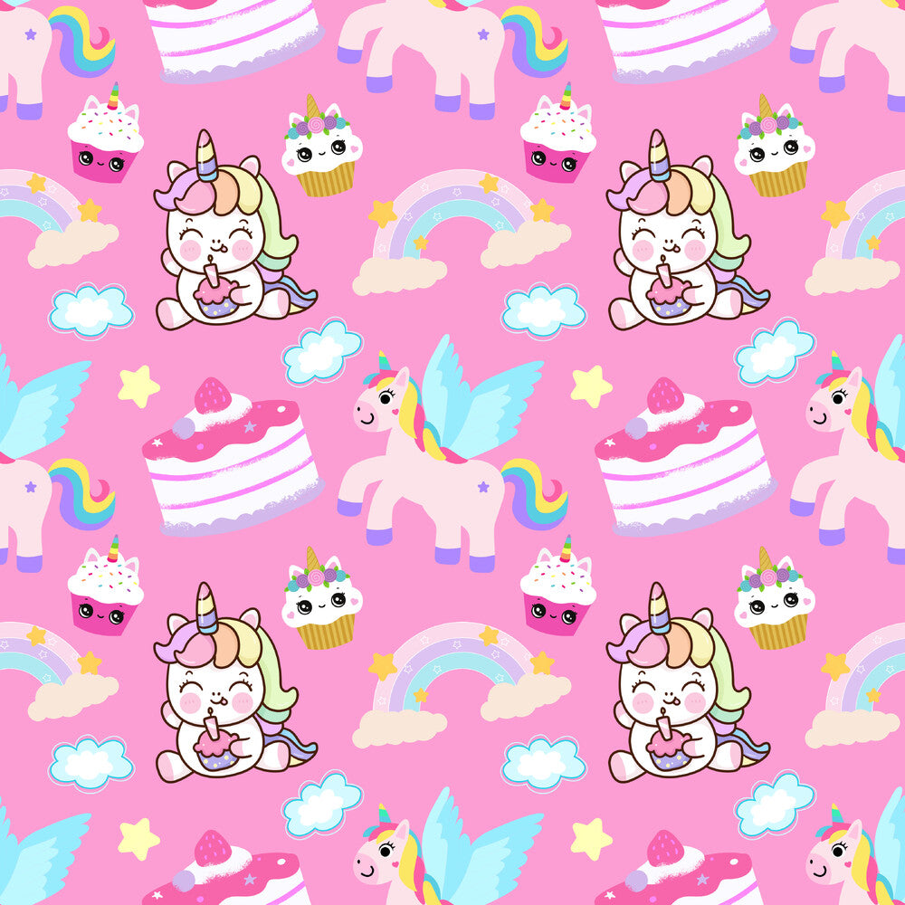 Cartoon Unicorns Fat Quarter Bundle