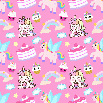 Cartoon Unicorns Fat Quarter Bundle