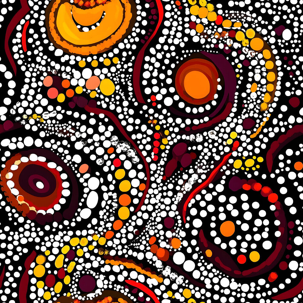 Aboriginal Circles and Dots Fat Quarter Bundle