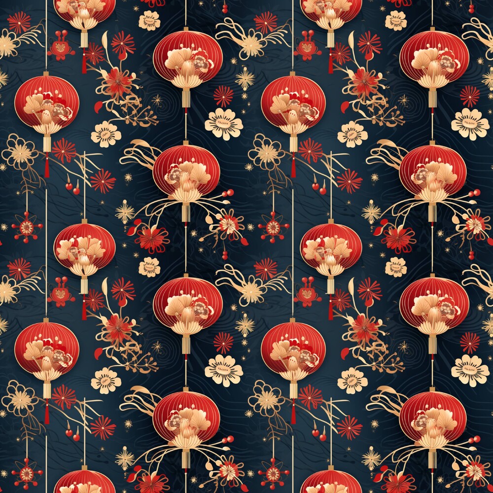 Chinese Lunar Lantern Lights Fat Quarter Bundle