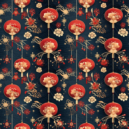 Chinese Lunar Lantern Lights Fat Quarter Bundle