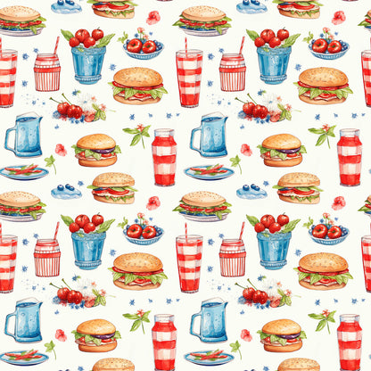 Red White and BBQ Fat Quarter Bundle