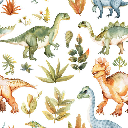 Watercolor Dinosaurs Fat Quarter Bundle