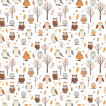 Cartoon Owls Fat Quarter Bundle