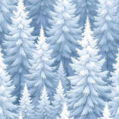 Frosty Winter Trees Fat Quarter Bundle