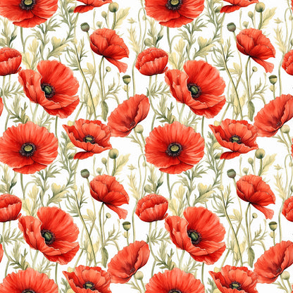 Fields of Poppies Fat Quarter Bundle