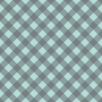 Mint Grey and White Plaid Fat Quarter Bundle