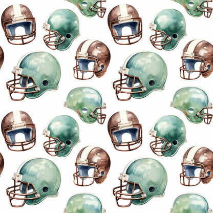 Watercolor Football Fat Quarter Bundle