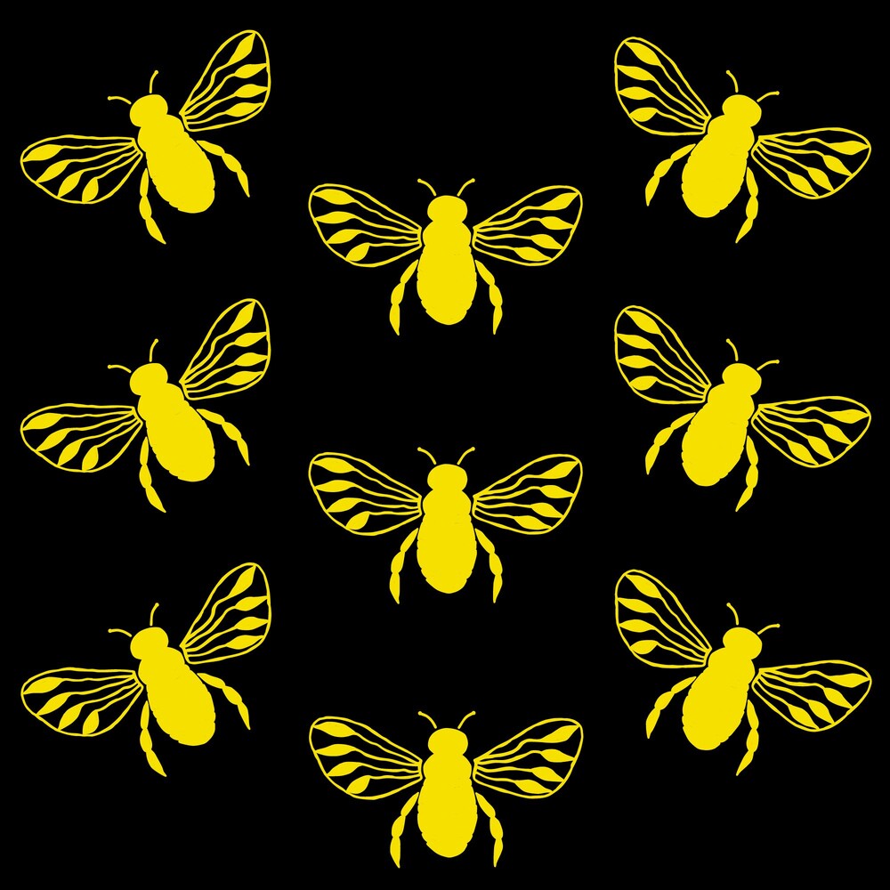 Yellow and Black Bees Fat Quarter Bundle