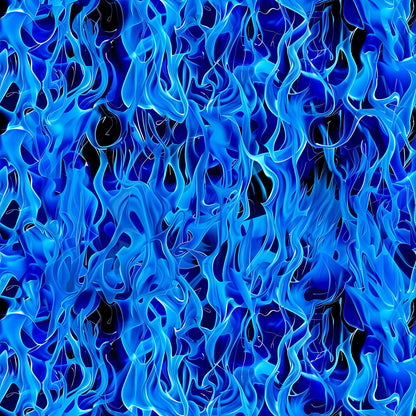 Blue Splash Fire Flame Fat Quarter Bundle