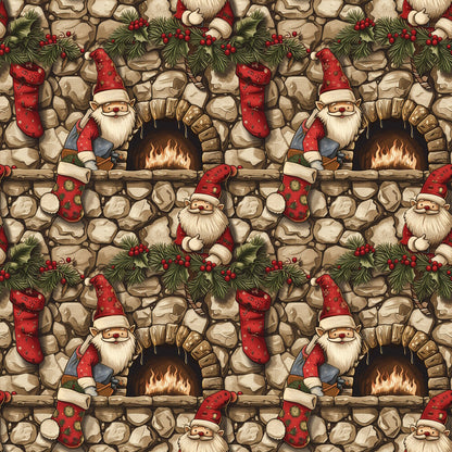 Classic Christmas Gnomes Fat Quarter Bundle