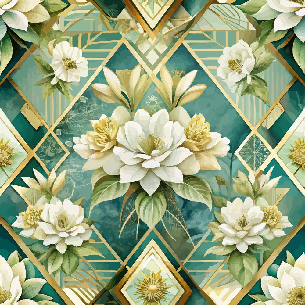 Art Deco Florals Fat Quarter Bundle