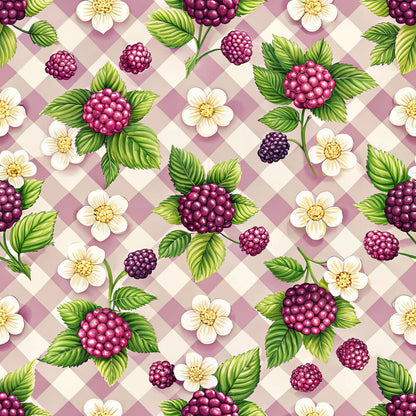 Blackberry Gingham Fat Quarter Bundle