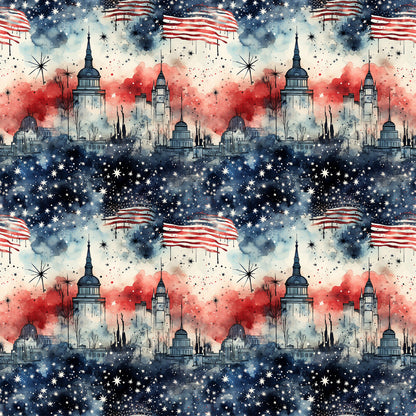 Patriotic Grunge Fat Quarter Bundle