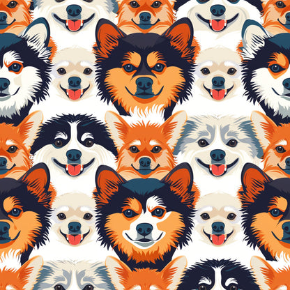 Dog Heads Fat Quarter Bundle