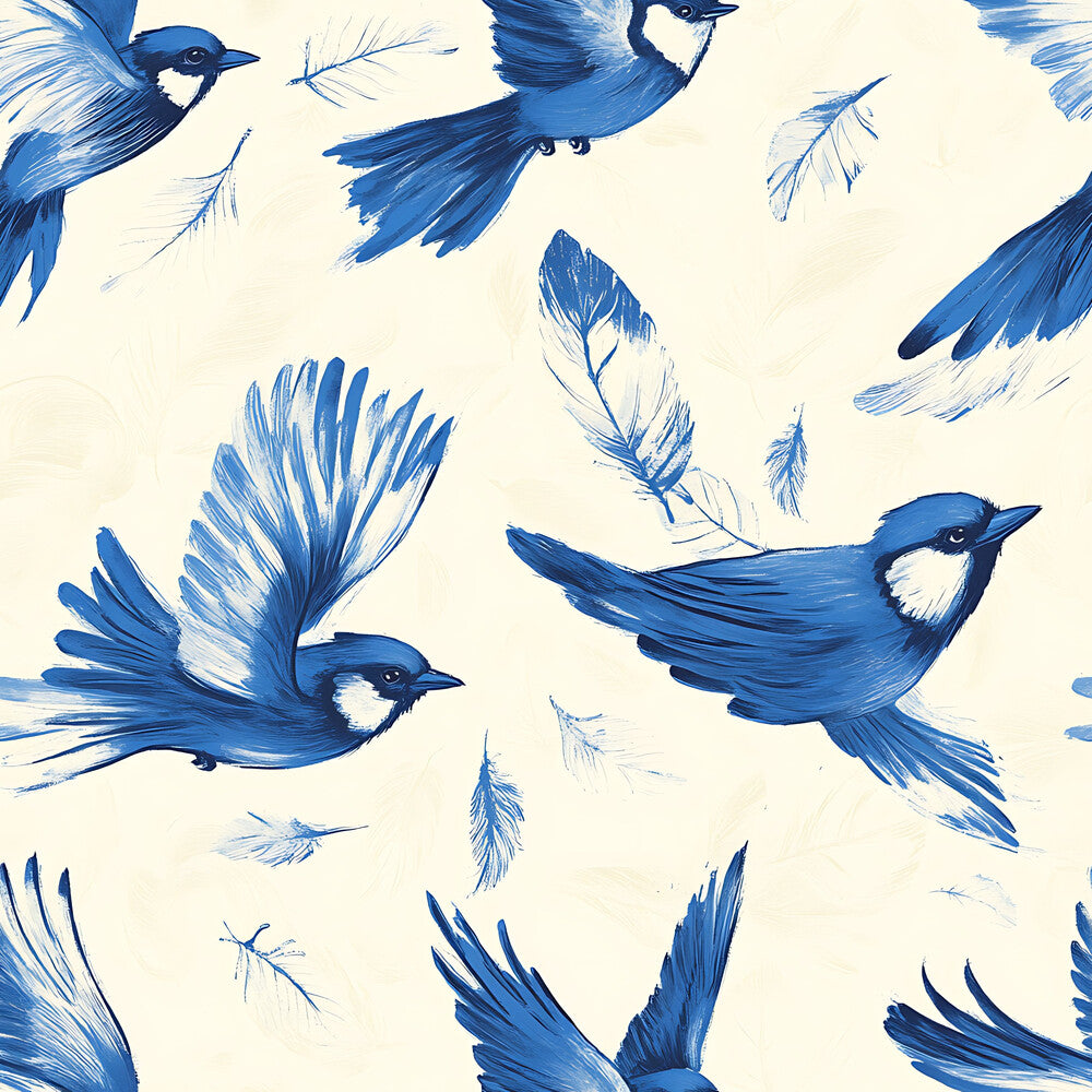 Blue Jay Feather Trails Fat Quarter Bundle