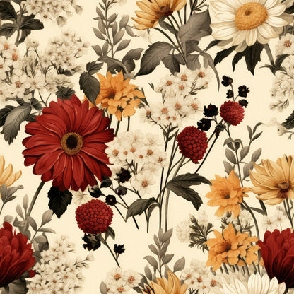 Rustic Wildflowers Bouquets Fat Quarter Bundle