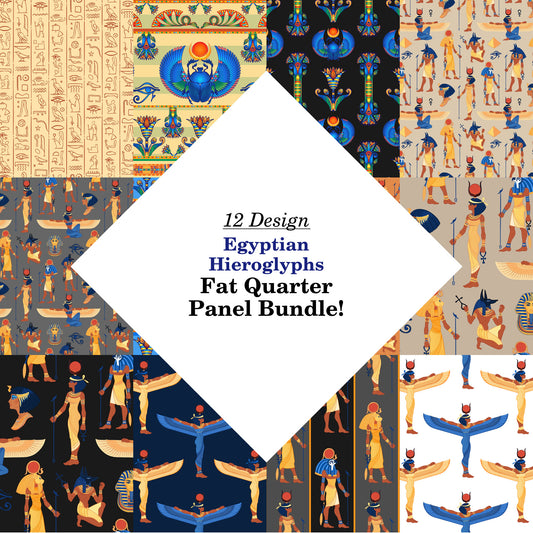 Egyptian Hieroglyphs Fat Quarter Bundle