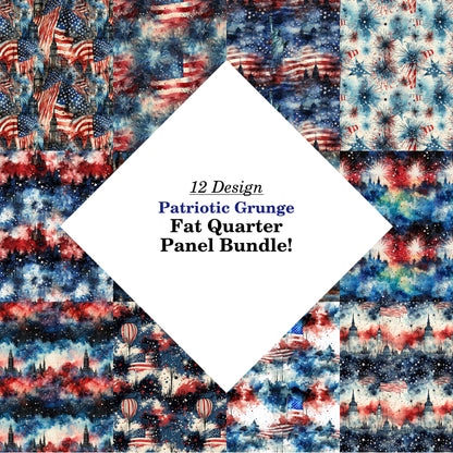 Patriotic Grunge Fat Quarter Bundle