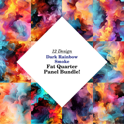 Dark Rainbow Smoke Fat Quarter Bundle