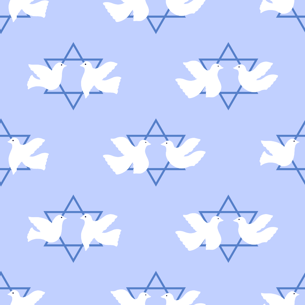 Daily Deal: Happy Festival of Lights Pattern 15 Blue Quilting Cotton Fabric - Fat Quarter (18" x 22")