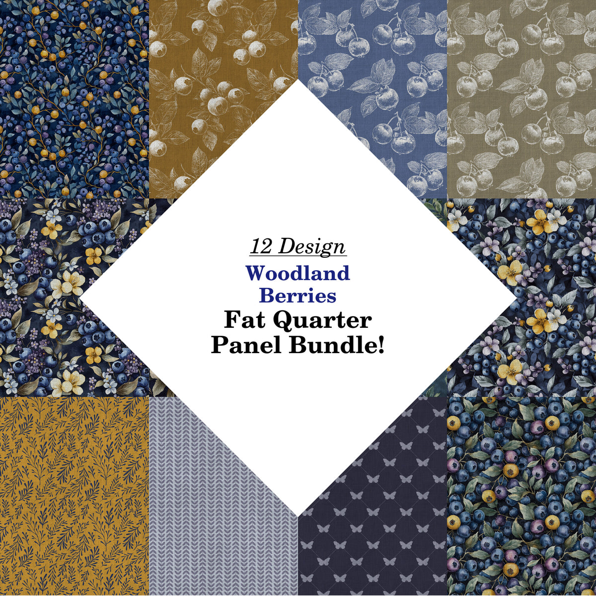 Woodland Berries Fat Quarter Bundle