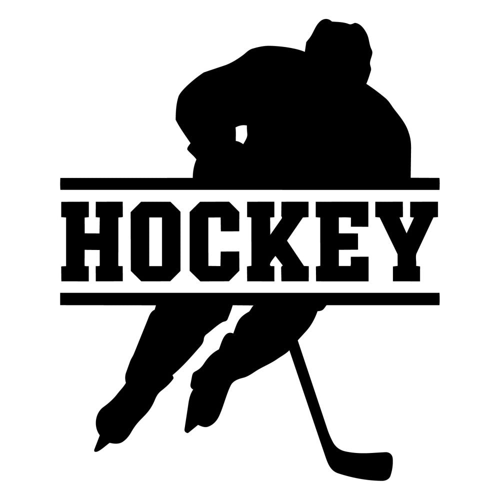 Hockey Silhouettes Fabric Panel 11