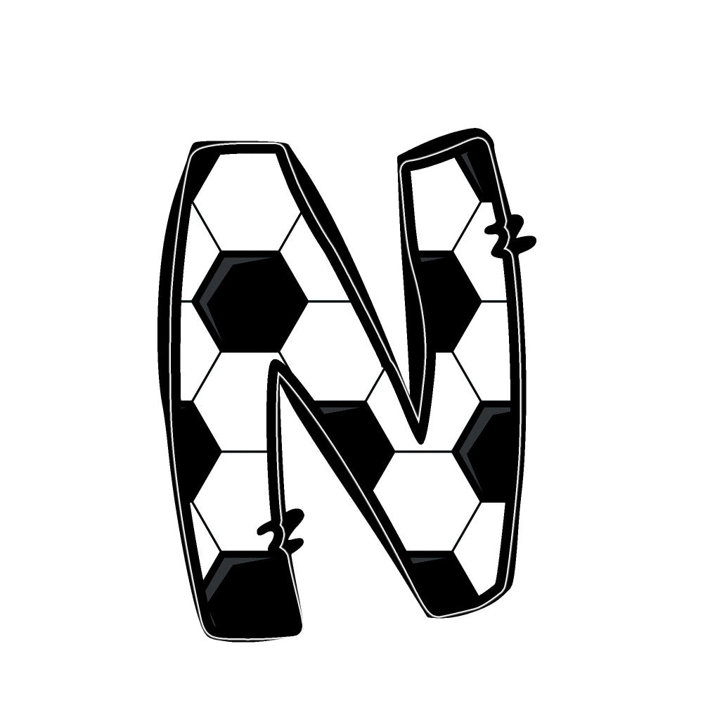 Soccer Alphabet Fabric Panel 13