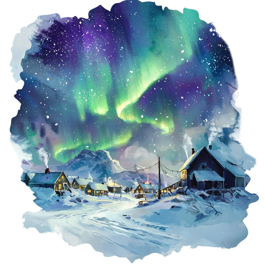 Greenland Landscape Fabric Panel 20