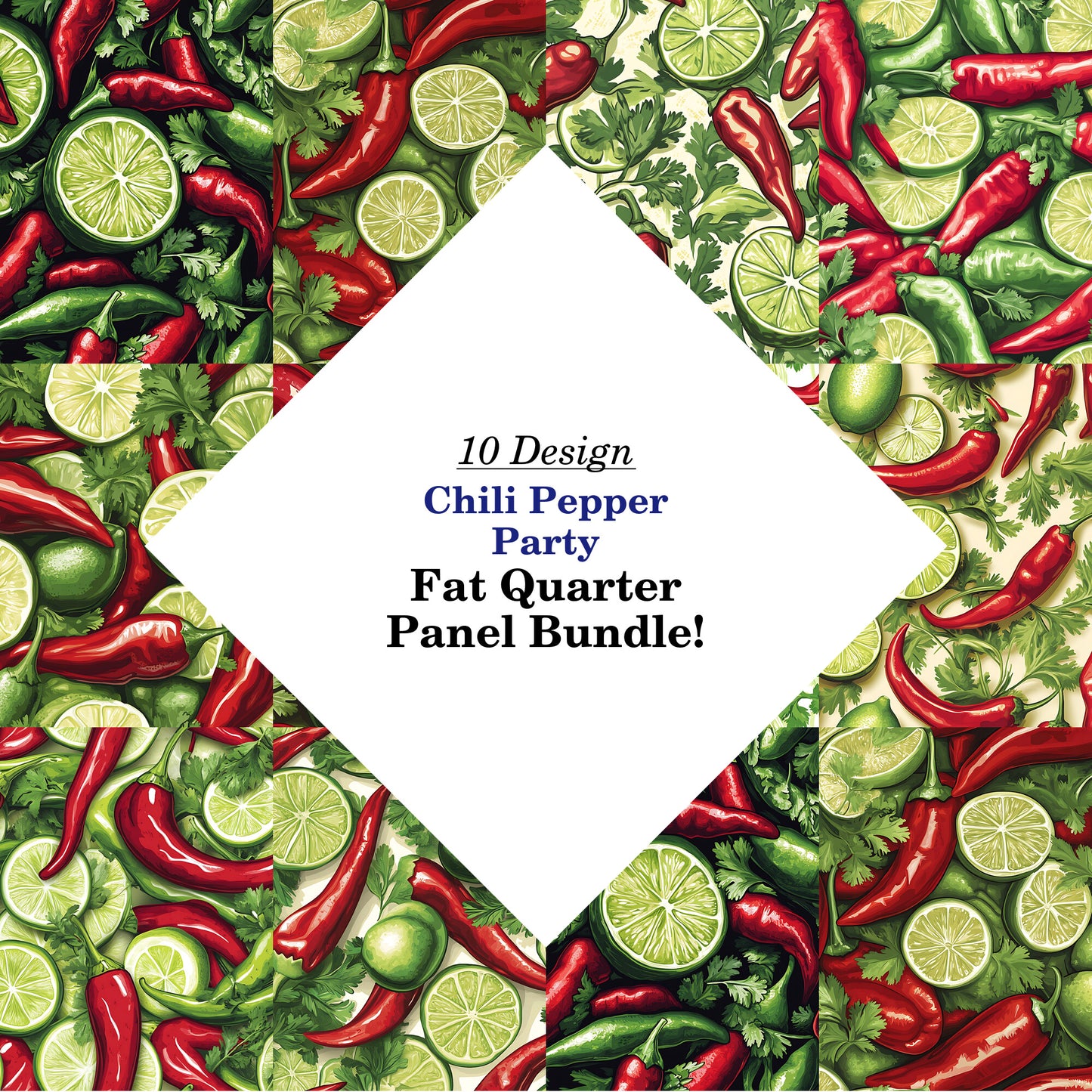 Chili Pepper Party Fat Quarter Bundle