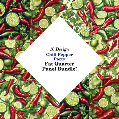 Chili Pepper Party Fat Quarter Bundle