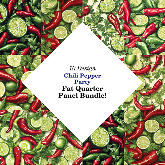 Chili Pepper Party Fat Quarter Bundle
