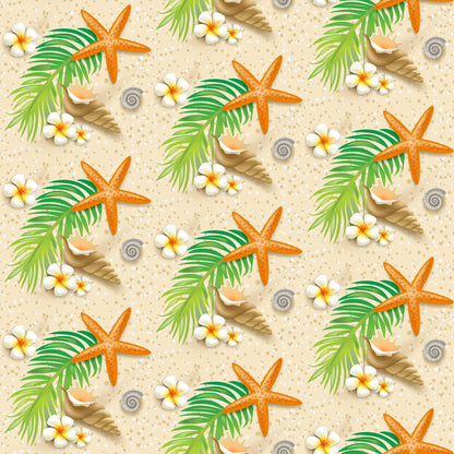 Summer Beach Pattern 12 Quilting Cotton Fabric