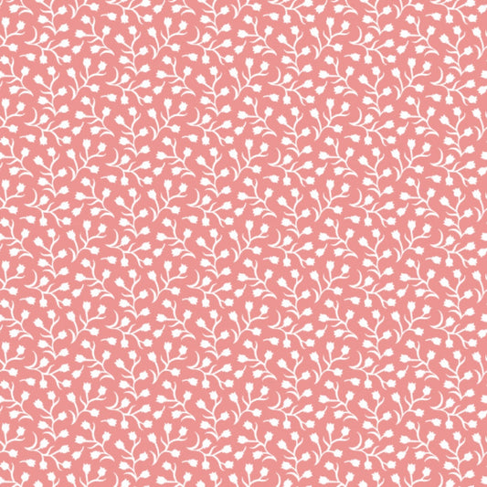 Daily Deal: Ditsy Flowers on Peach Puff Quilting Cotton Fabric - 45" x 10 Yards"