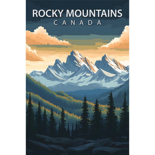 Beautiful Places Travel Poster Fabric Panel 20