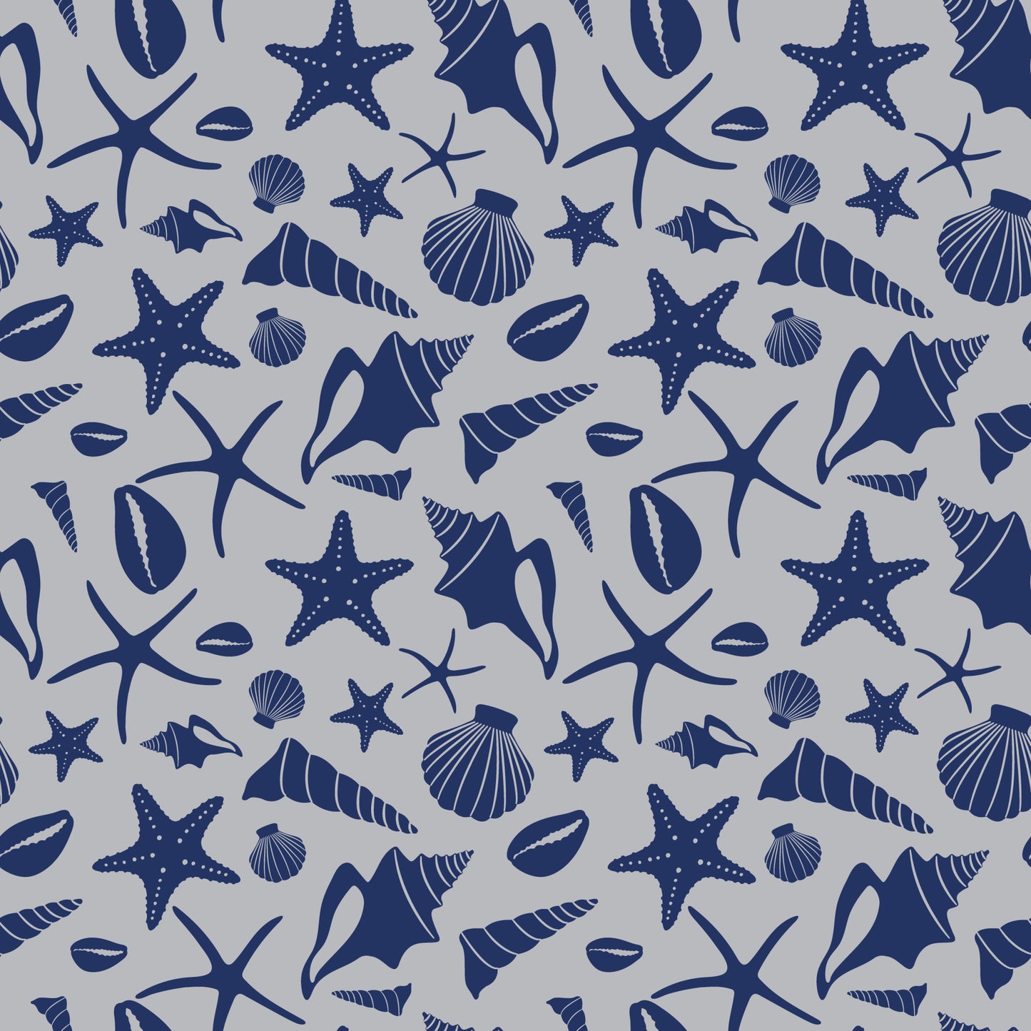 Boho Sea Shells Pattern 5 Quilting Cotton Fabric