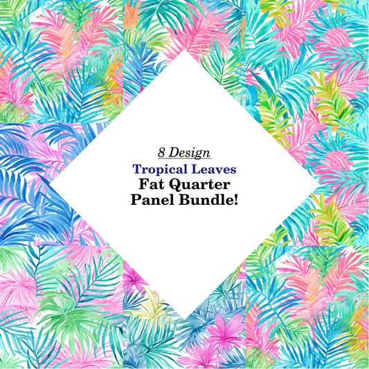 Tropical Leaves Fat Quarter Bundle