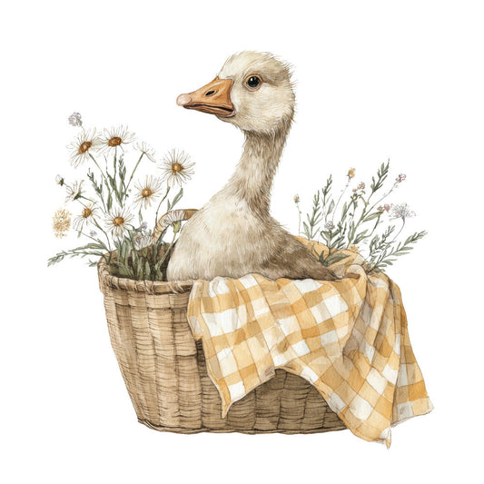 Vintage Silly Goose Fabric Panel 2
