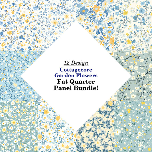 Cottagecore Garden Flowers Fat Quarter Bundle