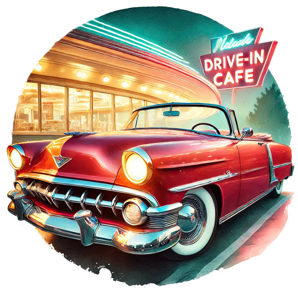 50s Diner Fabric Panel 21