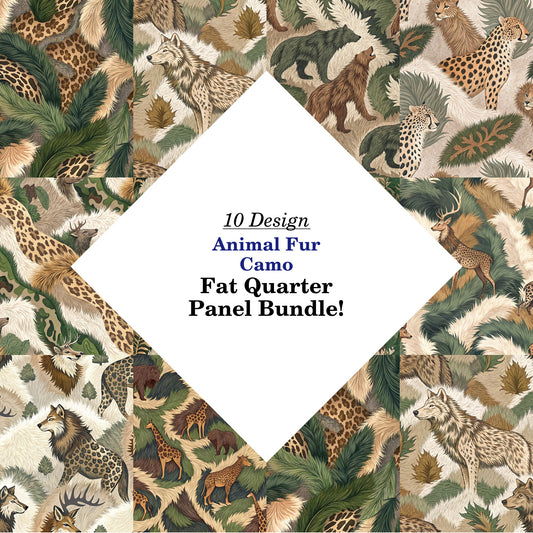 Animal Fur Camo Fat Quarter Bundle