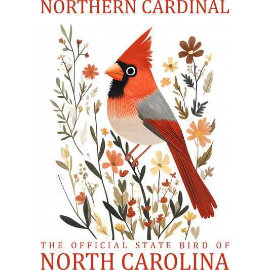 State Bird Poster Fabric Panel 44