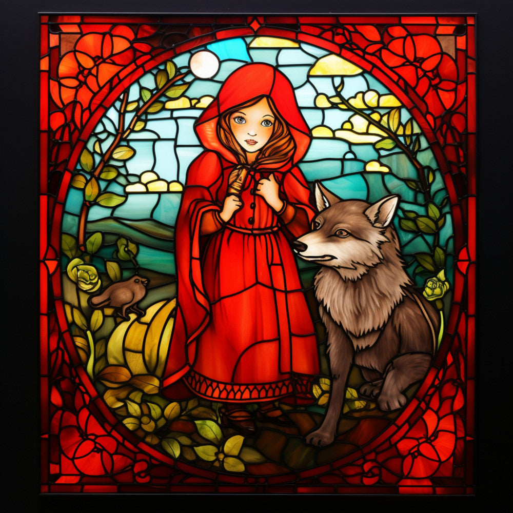 Little Red Riding Hood Fabric Panel 4