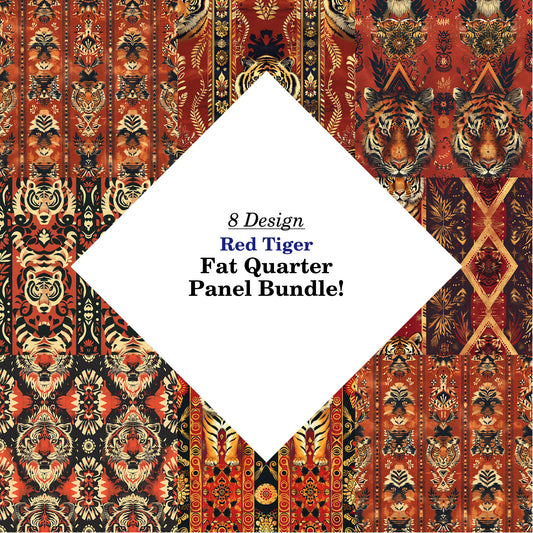 Red Tiger Fat Quarter Bundle