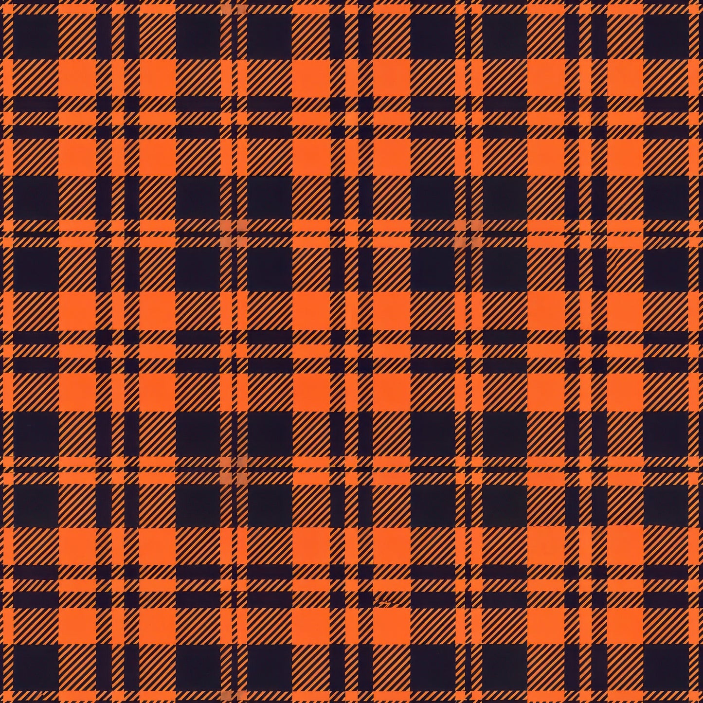 orange, navy blue, gingham, plaid, checkered pattern, diagonal stripes, halloween colors, autumn fabric, quilting cotton, fabric panel, seasonal pattern, geometric design, repeating motif, craft fabric, orange and blue, crosshatch pattern, halloween theme, fall colors, cotton fabric, quilting material
