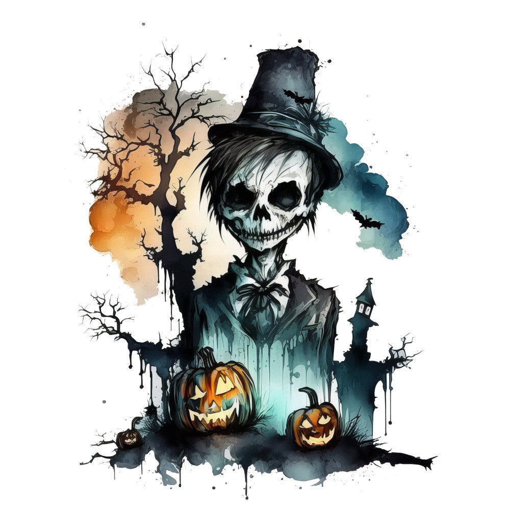 Creepy Halloween Horror Fabric Panel 7