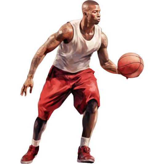 Basketball Game Fabric Panel 32