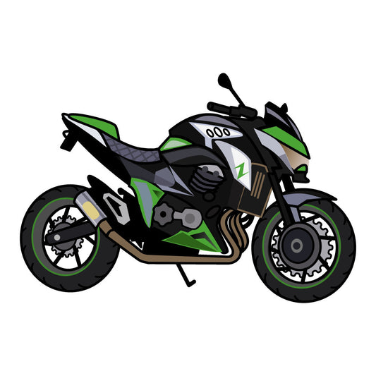 Cartoon Motorcycles Fabric Panel 4